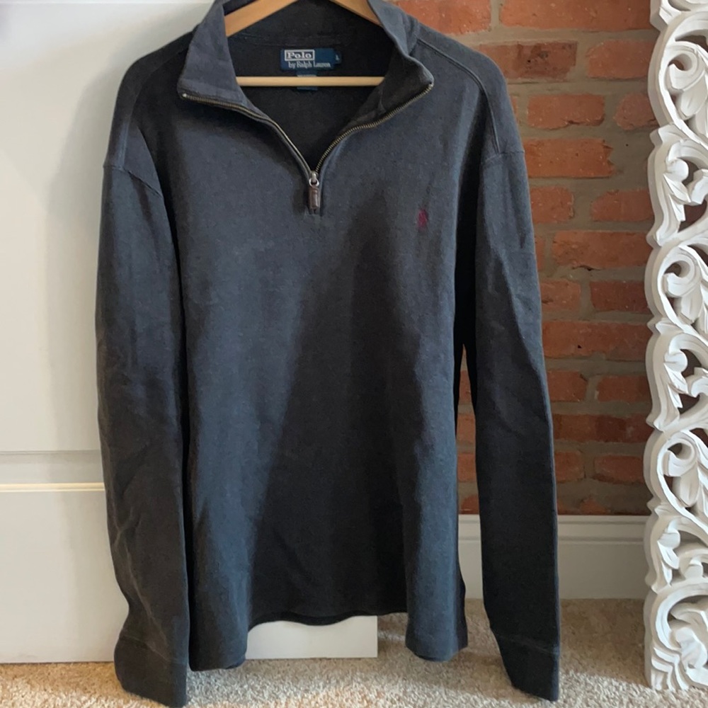 Men’s Large Ralph Lauren polo ribbed quarter zip